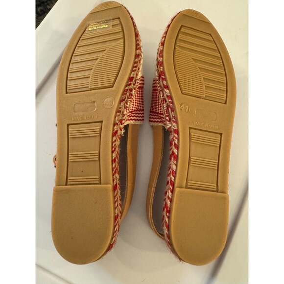 NEW Anthropologie x Maypol Women's Sandals Sz. 9.5 Red & White Espadrilles - Picture 11 of 13